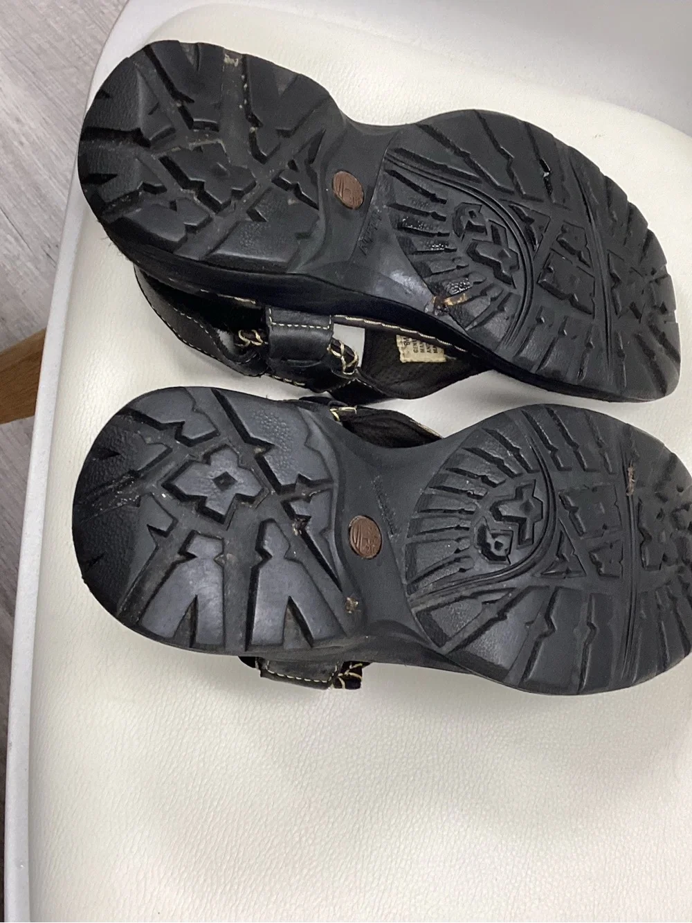 Timberland Smart Comfort Black Leather Sandals Size 8M